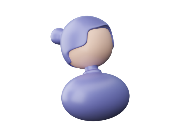 Utilisateur féminin  3D Illustration