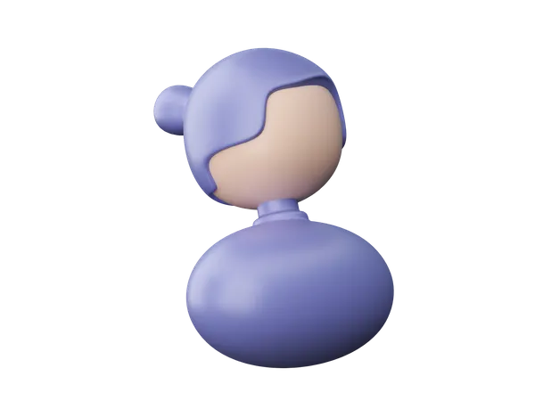 Utilisateur féminin  3D Illustration