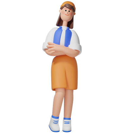 Femmes avec le sourire  3D Icon