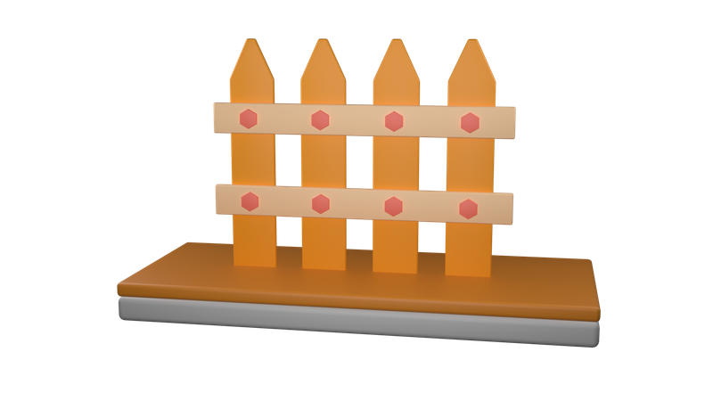 Fence  3D Icon