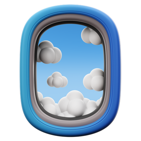 Fenêtre d'avion  3D Icon