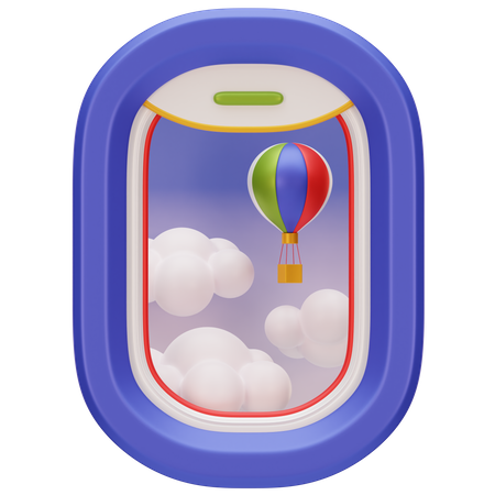 Fenêtre d'avion  3D Icon