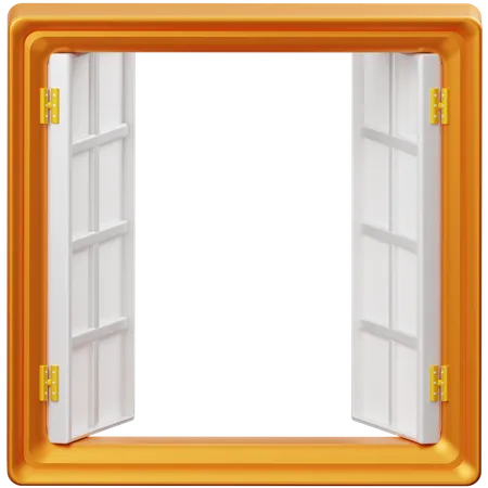 Fenêtre ouverte  3D Icon