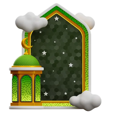 Fenêtre du ramadan  3D Icon