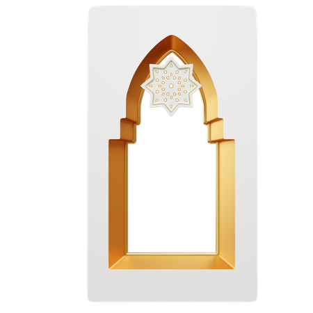 Fenêtre du ramadan  3D Illustration