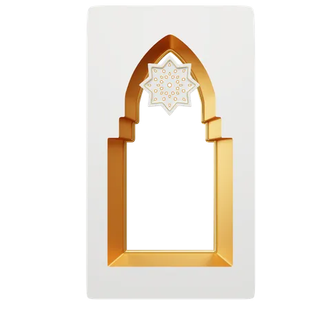 Fenêtre du ramadan  3D Illustration