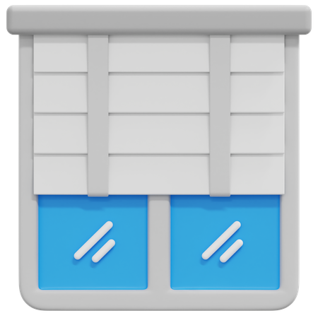 Fensterrollos  3D Icon