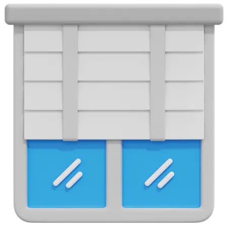 Fensterrollos  3D Icon