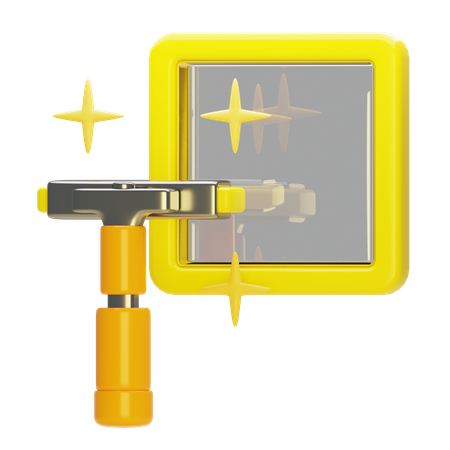 Fensterputzer  3D Icon