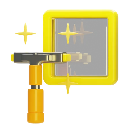 Fensterputzer  3D Icon