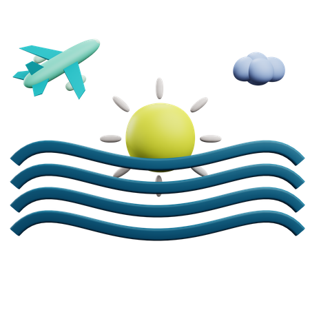 Férias  3D Icon