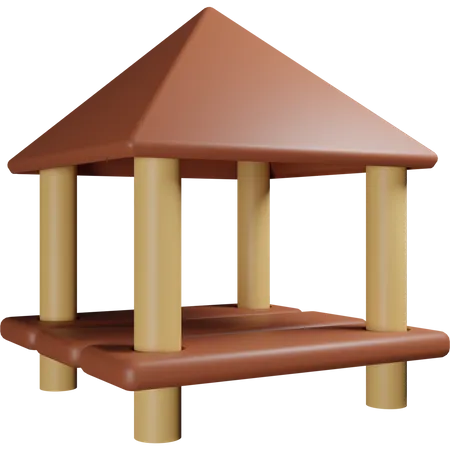 Hütte  3D Icon