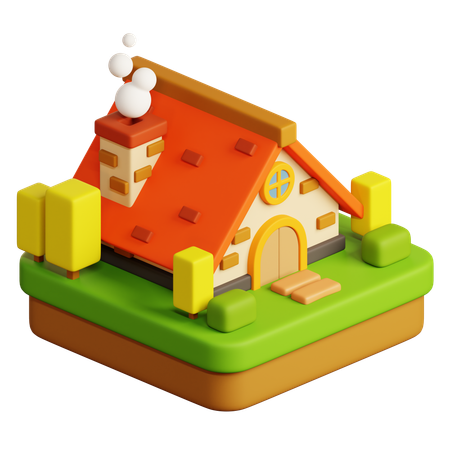 Ferme  3D Icon