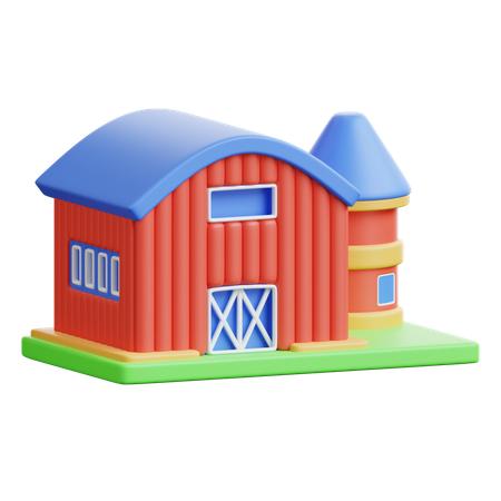 Ferme  3D Icon