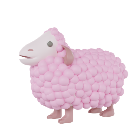 Moutons de ferme  3D Icon