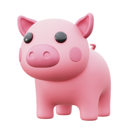 Ferme porcine  3D Icon