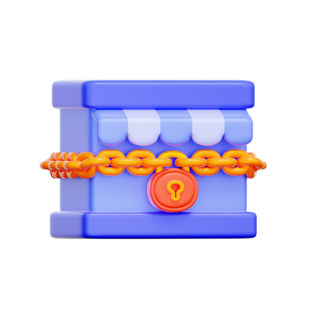 Fermeture d'entreprise  3D Icon