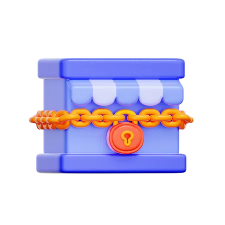 Fermeture d'entreprise  3D Icon