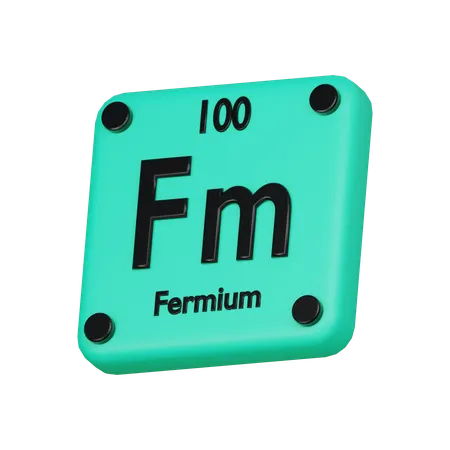 Fermium Element 3 D Icon 3D Icon