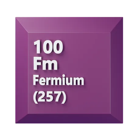 Fermium  3D Icon