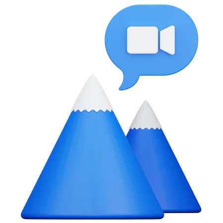 Remote-Video-Chat  3D Icon