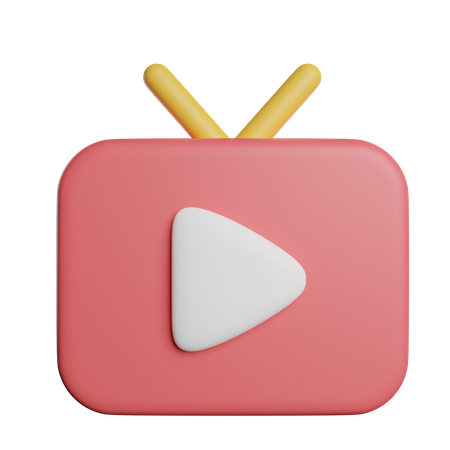 Fernseh sender  3D Icon