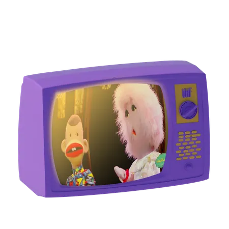 Fernsehgerät  3D Icon