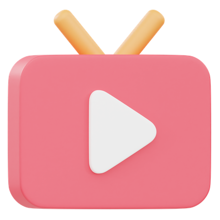 Fernseh sender  3D Icon