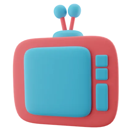 Fernsehmonitor  3D Icon