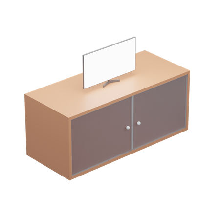 Fernsehtisch  3D Icon