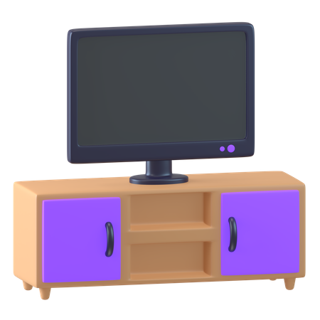 Fernsehtisch  3D Icon