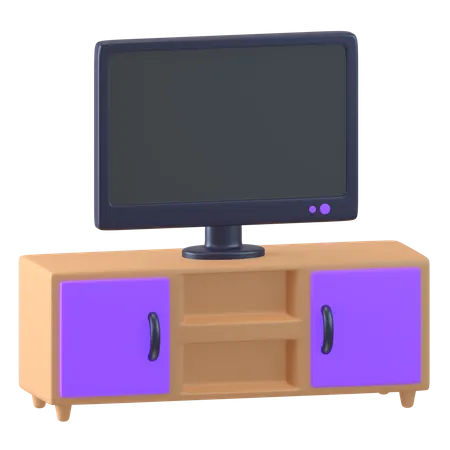 Fernsehtisch  3D Icon