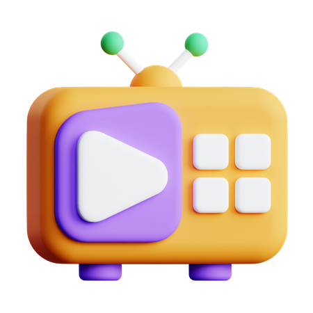 Fernsehwerbung  3D Icon