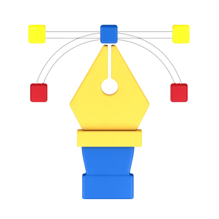 Ferramenta caneta  3D Icon