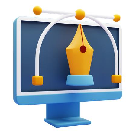 Ferramenta de curvatura  3D Icon