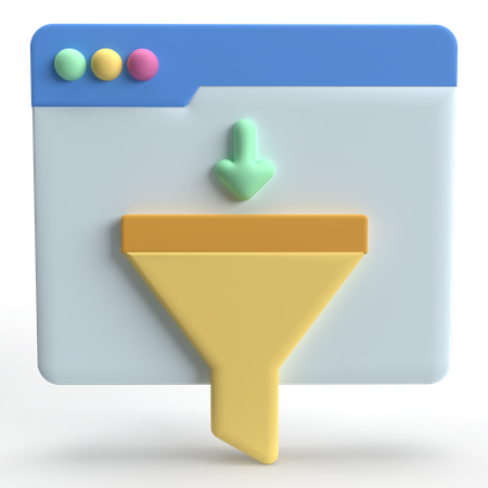 Ferramenta de funil  3D Icon