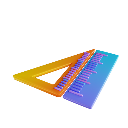 Ferramenta de geometria  3D Illustration