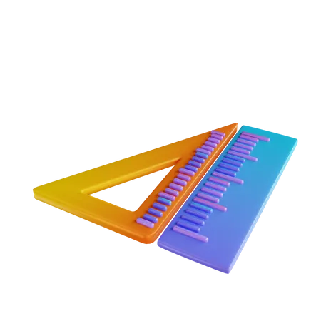 Ferramenta de geometria  3D Illustration