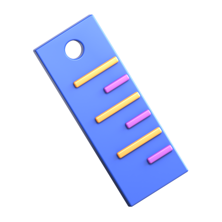 Ferramenta de régua  3D Icon