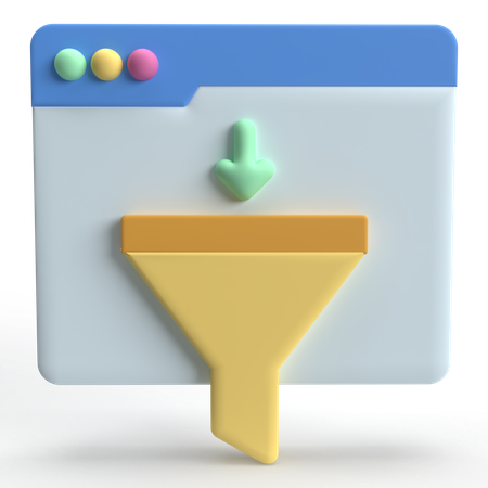 Ferramenta de funil  3D Icon