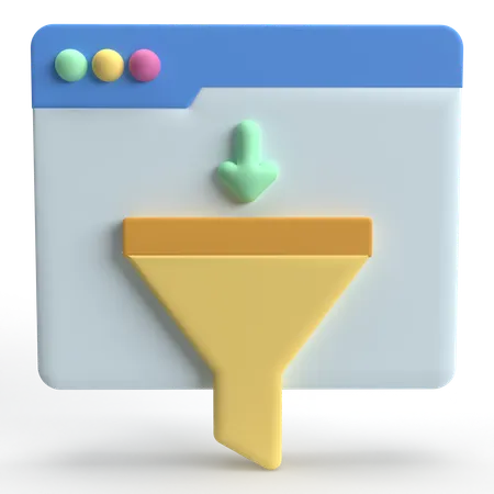 Ferramenta de funil  3D Icon