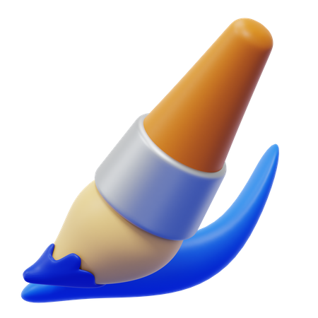 Pincel  3D Icon