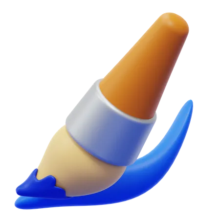 Pincel  3D Icon