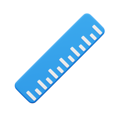 Ferramenta de régua  3D Icon