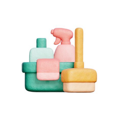 Ferramentas de limpeza  3D Icon