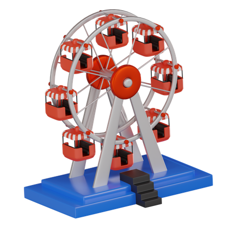Ferris Wheel  3D Icon