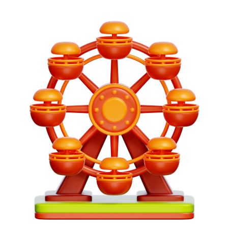 Ferris Wheel  3D Icon