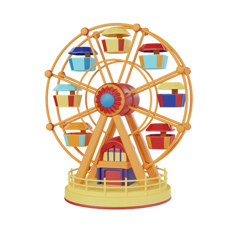 Ferris Wheel  3D Icon