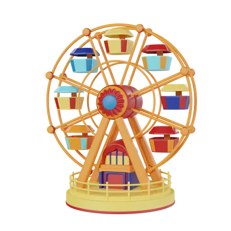 Ferris Wheel  3D Icon