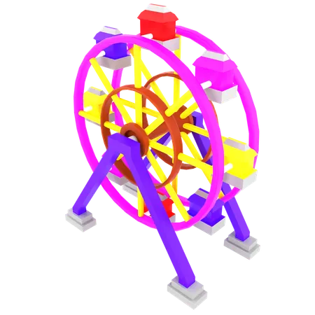 Ferris Wheel  3D Icon